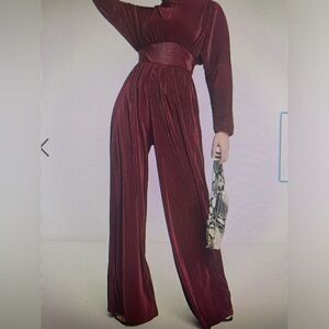 Maroon jumpsuit